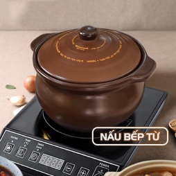 nồi đất nấu bếp từ nâu 2 lít