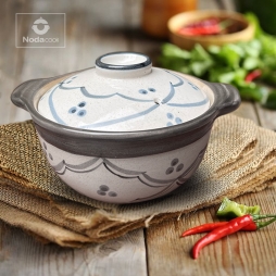 nồi đất vẽ tay thủ công